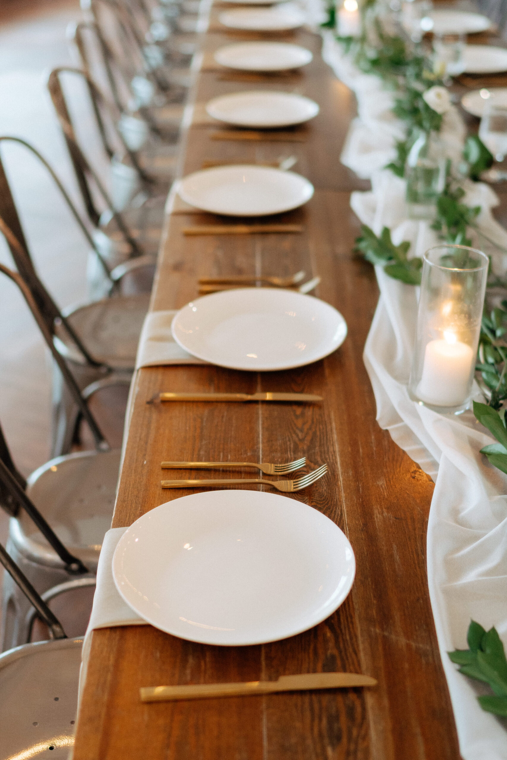 Details on table for a wedding at 14TENN in Nashville, TN