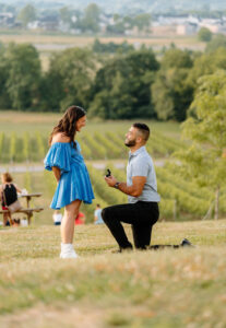 proposal happening at a vineyard in nashville tn